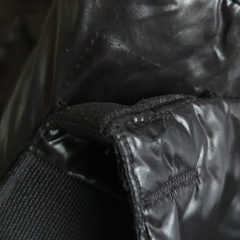 RALPH LAUREN RLX faux fur trim hooded black parka down puffer coat vest Size M - Picture 8 of 12